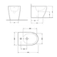 Біде підлогове Qtap Robin 565x360x405 Matt black QT13442141CMB - зображення 2