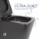 Унитаз подвесной Qtap Tern New Ultra Quiet безободковый с сиденьем Soft-close MATT BLACK QT17332303ASMB - изображение 5