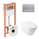 Готовое решение Qtap для ванной комнаты: подвесной унитаз Swan Ultra Quiet 485x360x320 + комплект инсталляции Nest 4 в 1 - изображение 1