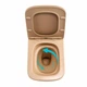 Унитаз подвесной Tern Ultra Quiet 490×365×325 мм, Beige, с сиденьем Slim Duroplast / Soft-close / Quick Release QT17332303ASSB - изображение 6