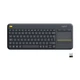 Клавиатура Logitech K400 Plus Touch Wireless UA Black (920-007145) - изображение 1
