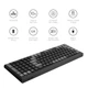 Клавиатура OfficePro SK985B Wireless/Bluetooth Black (SK985B) - изображение 10