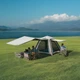 Палатка четырехместная автоматическая надувная с тентом Naturehike Ango CNK2550WS017, коричневая - изображение 2