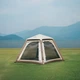 Палатка четырехместная автоматическая надувная с тентом Naturehike Ango CNK2550WS017, коричневая - изображение 5