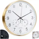 Настінний годинник Vilde 568133 з термометром гігрометром Білий Золотий 38 см (8720573546799) - зображення 7