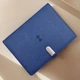 Блокнот с зарядкой, бизнес ежедневник AB Tech Colorful c беспроводной зарядкой, Power Bank и USB flash 16 Gb. Темно синий - изображение 1