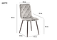 Стул кухонный Intarsio ANETTE 43×53×90 см Черный - изображение 6