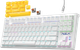 Клавиатура Aula F3032 Dark Yellow keys RGB White (6948391201757) - изображение 2