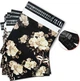 Кур'єрський пакет White roses on black 255 х 330 + 40 клапан - зображення 5