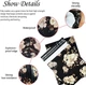 Кур'єрський пакет White roses on black 255 х 330 + 40 клапан - зображення 6