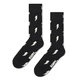 Набор женских носков прикольных высоких хлопковых Happy Socks 194842 36/40 2 пары Черный (2200005145012) - изображение 3