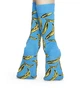 Набор женских носков прикольных высоких хлопковых Happy Socks 194846 36/40 5 пары Синий (2200005145050) - изображение 5