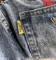 Джинси CHROME HEARTS x Gallery Dept Blue Denim Cross Patch 36 - изображение 5