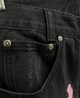 Джинси Chrome Hearts Cross Patch Black / Pink 36 - изображение 2