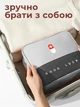 Аптечка органайзер домашняя для лекарств дорожная сумка медицинская VMHouse компактная переносная для хранения бадов контейнер полиэстер серый (0073-0001) - изображение 7