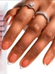 Гелевые типсы для наращивания Soft Gel с французским маникюром миндаль М глянец 150 шт бежевые с белым френчем (010) - изображение 2