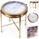 Столик кавовий Home Styling Collection 569726 Золотий з годинником 42 x 40 см (8720573181808) - зображення 7