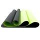 Коврик для йоги и фитнеса TPE (йога мат, каремат спортивный) OSPORT Yoga ECO Pro 6мм (FI-0076) Черно-салатовый - изображение 5