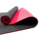 Килимок для йоги та фітнесу TPE (йога мат, каремат спортивний) OSPORT Yoga ECO Pro 6мм (FI-0076) Чорно-червоний - зображення 3