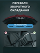 Зонт автомат зонтик с LED фонариком светоотражающей лентой 10 спиц складной компактный ветрозащитный зонты с прочным механизмом антиветер мужской женский автоматический удобный от дождя для сумки путешествий дороги прогулок дорожный красный 3DTOYSLAMP - изображение 15
