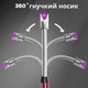 Зажигалка бытовая плазменная аккумуляторная ELECTRIC ARC BBQ Lighter H02163 Type-C с гибким длинным носиком черная - изображение 2