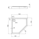 Душовий піддон Qtap Diamond 301112 100x100x12 см + сифон - изображение 2