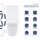 Унитаз-компакт Qtap Kalao безободковый с седалием Soft-close QT08221213AW - изображение 3