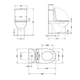 Унитаз напольный Qtap Jay Ultra Quiet с сиденьем Soft-close 640x360x835 мм QT07222175TW White - изображение 3
