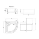 Душовий піддон Lidz KAPIELKA ST80x80x41 см з панеллю - зображення 2