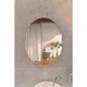 Дзеркало Lidz Latwa 140.07.11 425х575 настінне овальне з декором LD78LA4257 - зображення 3