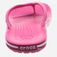 Мужские вьетнамки для пляжа Crocs Crocband Flip PdP/Whi 11033-6NR 48-49 (M13) 31 см Розовые (191448105294) - изображение 4