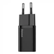 Мережевий зарядний пристрій Baseus Super Si Quick Charger 1C 25W EU чорний (CCSP020101) - зображення 3