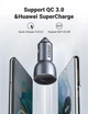 Автомобильное зарядное устройство UGREEN CD213 42.5W Car Charger Alu Case Dark Blue (60980) - изображение 3