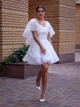 Короткое платье с пышной юбкой FashionYouWant L белый 43247458 - изображение 7