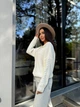 Теплый белый свитер Pawa XL/XXL белый 43403064 - изображение 5