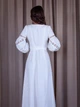 Кружевное вечернее длинное платье с вышивкой FashionYouWant XL белый 43372523 - изображение 7