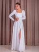 Біла сукня з довгим рукавом Lolita L/XL білий 43449535 - зображення 2