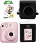 Набор Fujifilm INSTAX Mini 12 Blossom Pink Black Розовый черная фотокамера мгновенной печати / картриджи 20 фото / чехол / альбом 64 фото - изображение 1