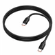 Зарядний кабель Hoco X115 Surpass Type-C to Type-C 240W 1m Black - зображення 3