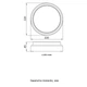 LED Светильник накладной 18W 230V 1260lm 6500K 220x45mm IP54 [l0810113] E.NEXT e.LED.rondo.18.6500.white - изображение 5