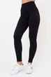 Легінси жіночі спортивні в рубчик з моделювальним швом Giulia LEGGINGS RIB S/M Black, Спортивні лосіни з ефектом, що стягує. - зображення 2