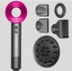 Универсальный фен стайлер для волос Super Hair Dryer 1600 Вт с 5 сменными магнитными насадками с вращением на 360°и турборежимом - изображение 6