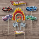 Кондитерські фігурки( топери) їстівні з цукрової мастики на торт" Hot wheels" - зображення 2