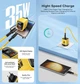 Зарядний пристрій ASOMETECH CH009-H01 35Wmax GAN (PD3.0, QC3.0) порти USB + TypeC Yellow (43679) - зображення 4