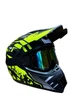 Мотошолом ендуро кросовий Helmet Green + окуляри Standard - зображення 6