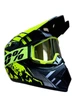Эндуро кроссовый мотошлем Helmet Green + очки Profi Green - изображение 6
