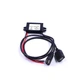 Перетворювач напруги 12В-5В 3А 2xUSB, прихована проводка авто - зображення 1