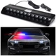 Страбоскоп Світлодіодний 12V DRL 330x100 мм 12LED (BR) прикурювання вимикач на присосках (KING S12) - зображення 2