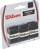 Набір з 3 чорних овергрипів Wilson Pro Comfort. - зображення 1