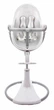 Стілець для годування Bloom Fresco White вкладиш еко-шкіра Lunar silver, E10535-W\E10516-LSL - зображення 2
